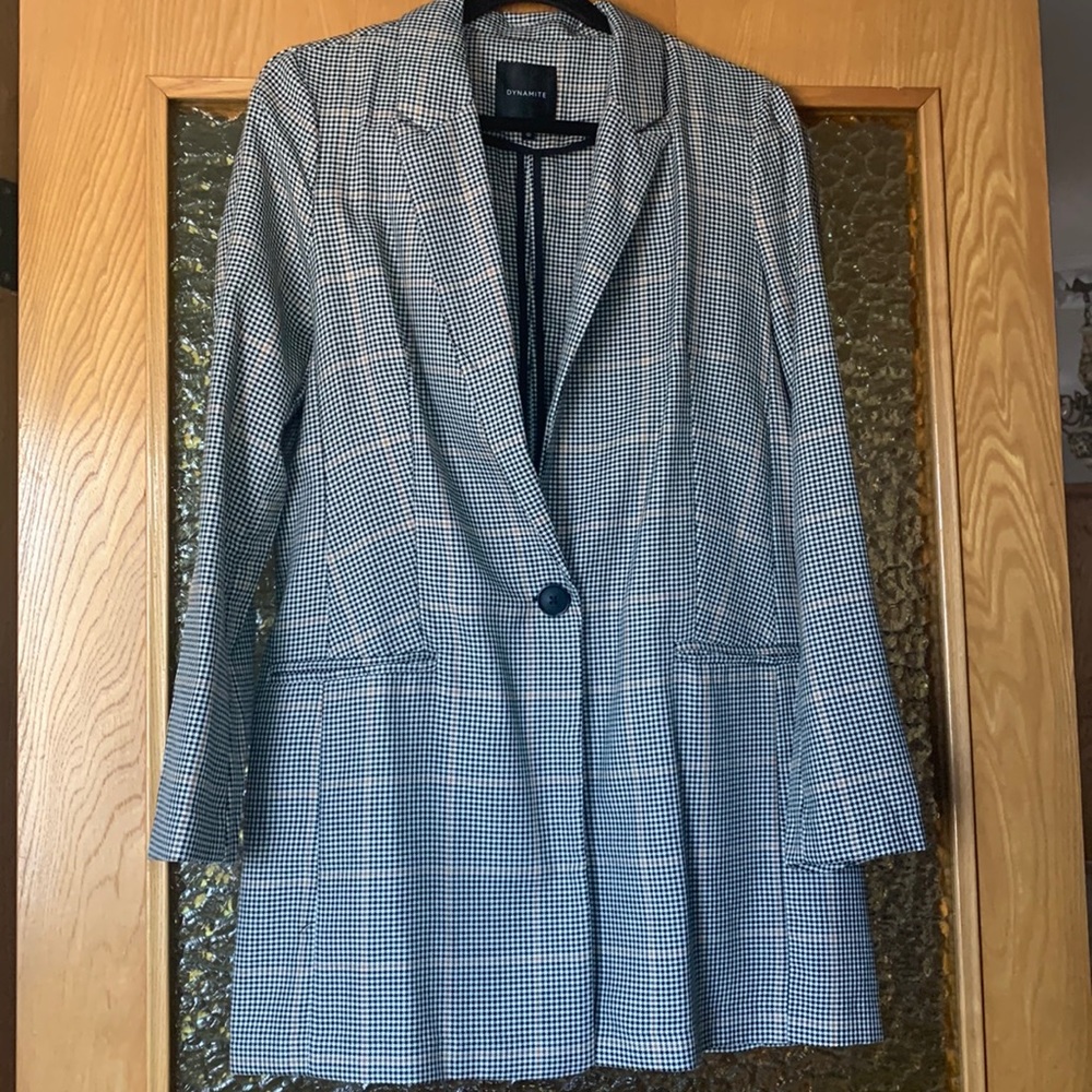 Houndstooth blazer Size Large